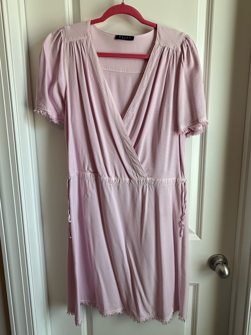 Maven West Pale Pink Mini Dress